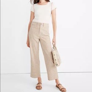 NWOT Madewell Slim Emmett Wide Leg Pants